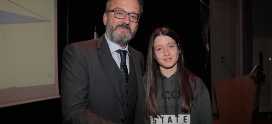 Τυχερή αθλήτρια της βραδιάς